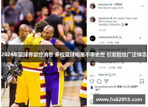 2024年篮球界震惊消息 多位篮球明星不幸去世 引发粉丝广泛悼念